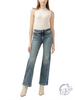 Angela Suki Mid Rise Trouser Leg Jeans by Silver Jeans