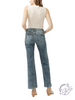 Curvy Angela Suki Mid Rise Trouser Leg Jeans by Silver Jeans