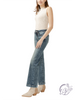 Curvy Angela Suki Mid Rise Trouser Leg Jeans by Silver Jeans