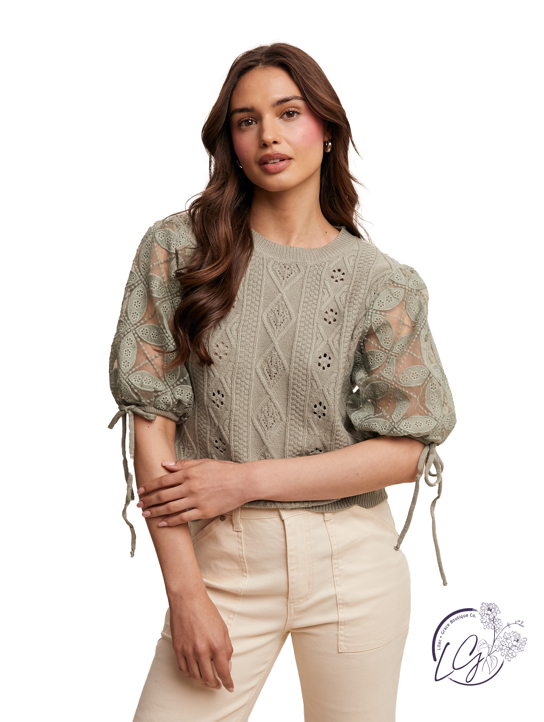 A Touch Of Blush Sweater Top