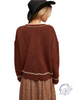 Vine-Stitched Light Sweater