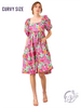 Curvy Tea Glows In Sunlight Dress