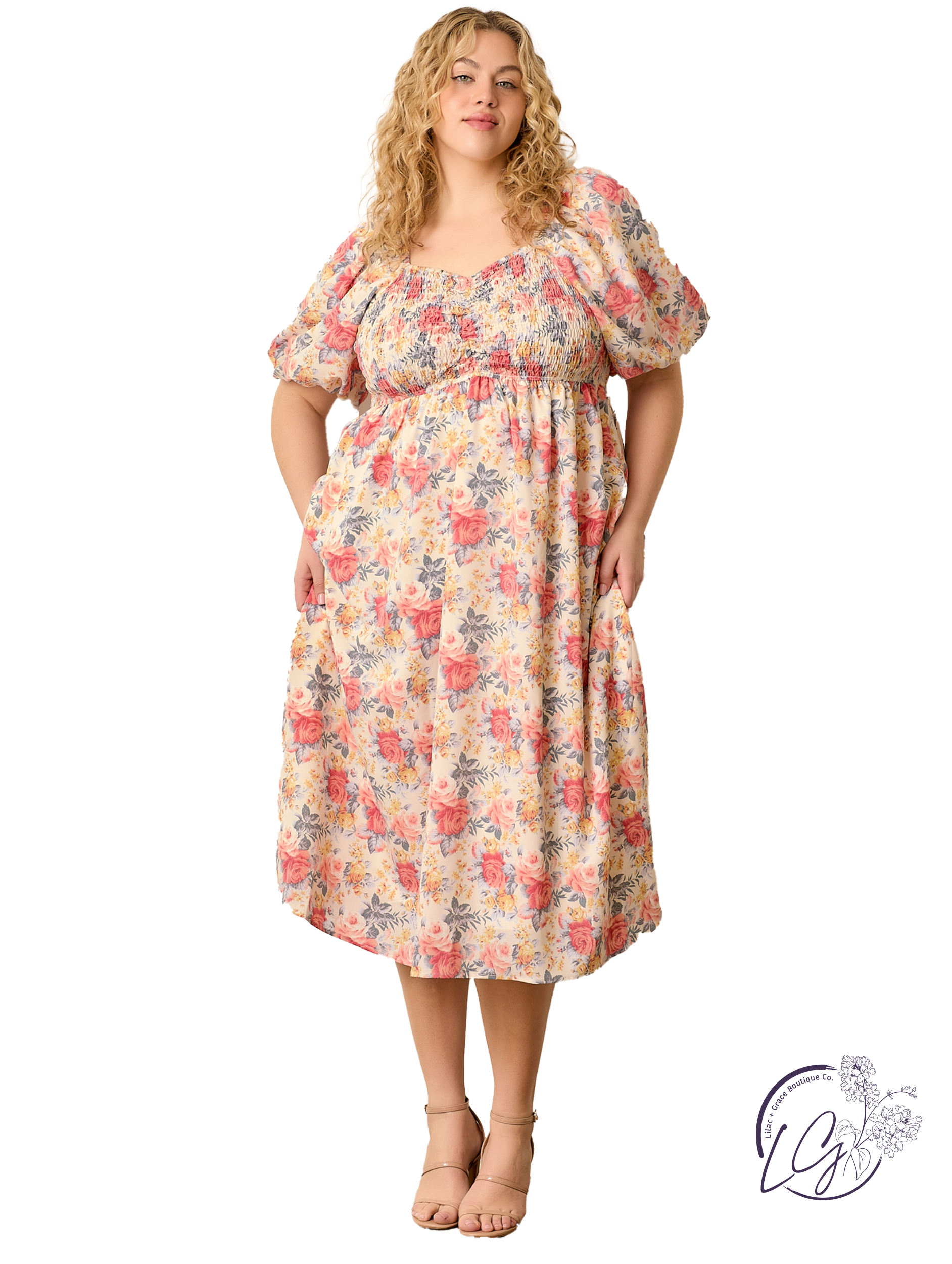 Curvy Rich Textures Speak Dress
