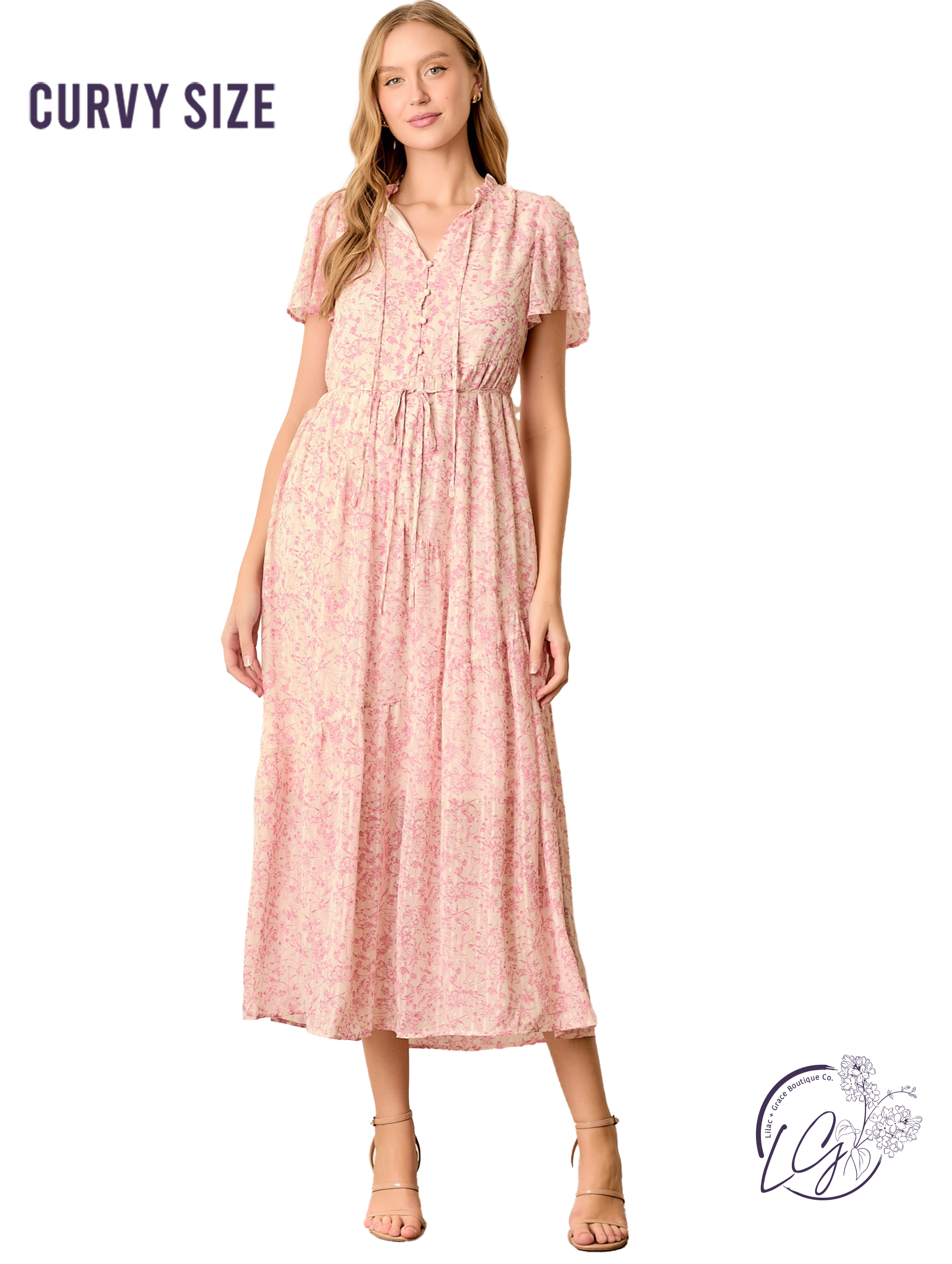 Curvy Handmade Beauty Glows Dress