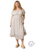 Curvy Roselight Echo Floral Midi Dress