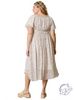 Curvy Roselight Echo Floral Midi Dress
