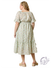 Curvy Woven In Morning Maxi Dress