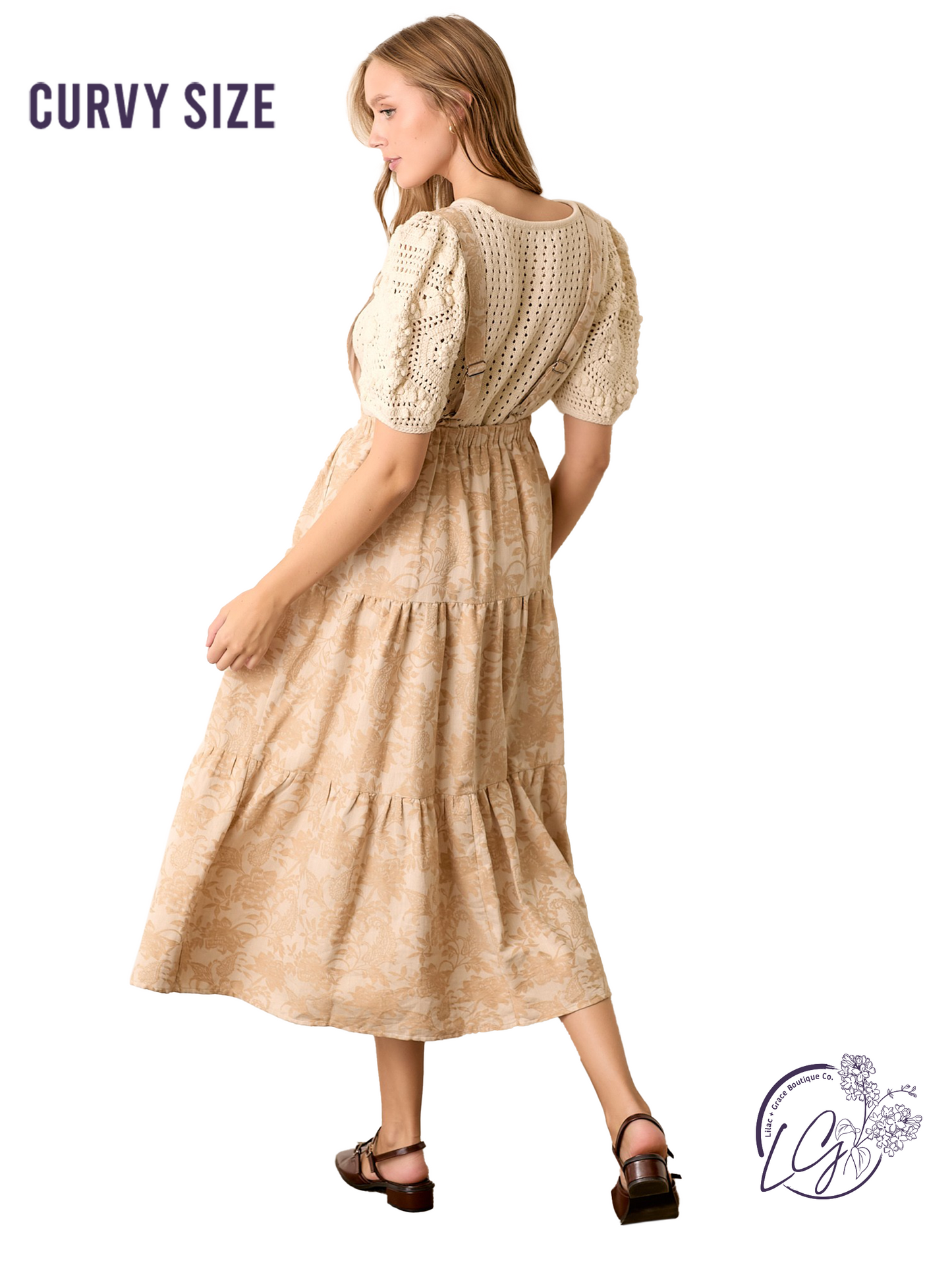Curvy Woven Hues Dance Skirtall