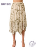 Curvy Ripples Dance Gently Skirt