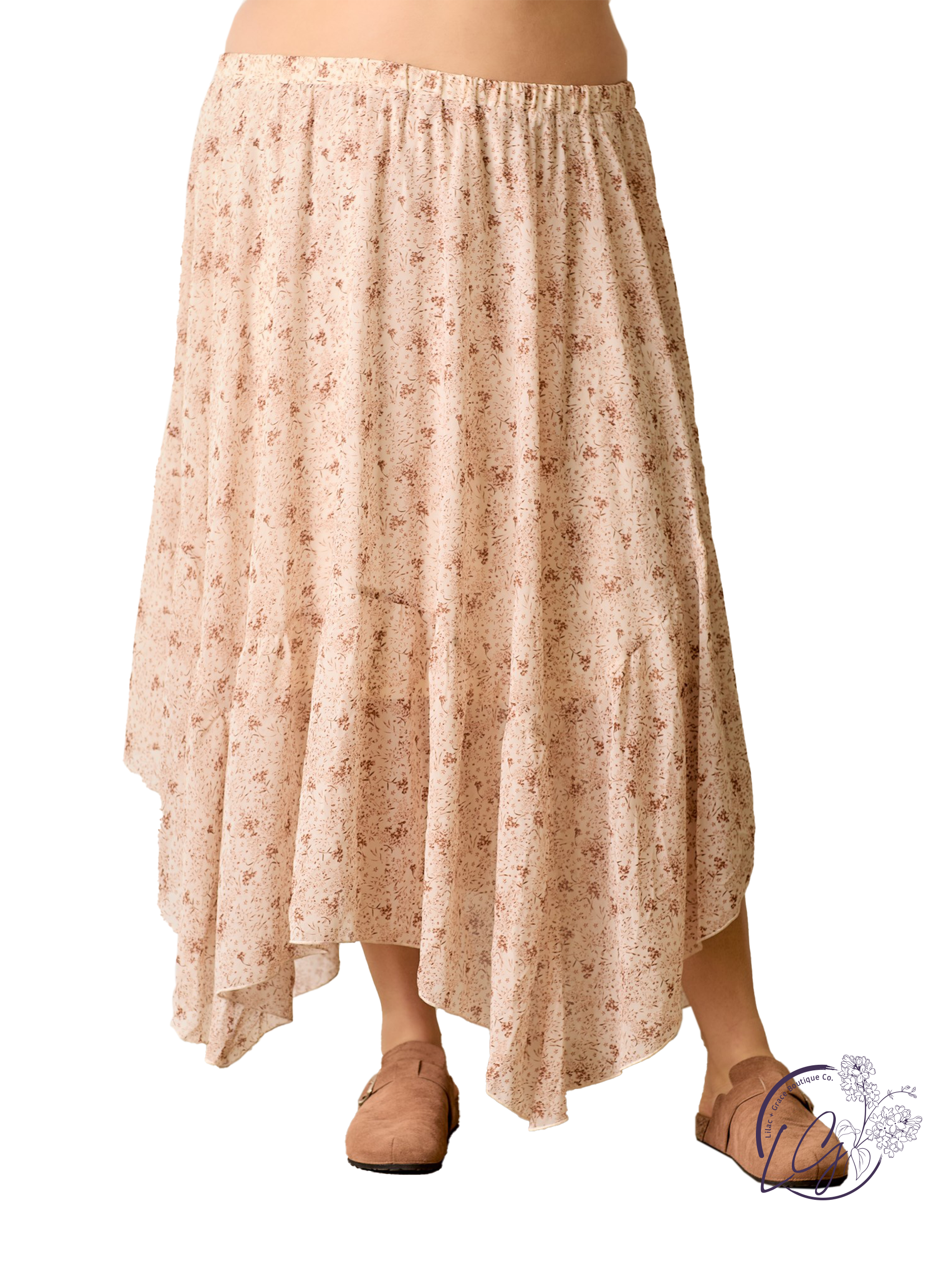 Curvy Painting Air Skirt