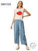 Curvy Faded Blue Shines Pants