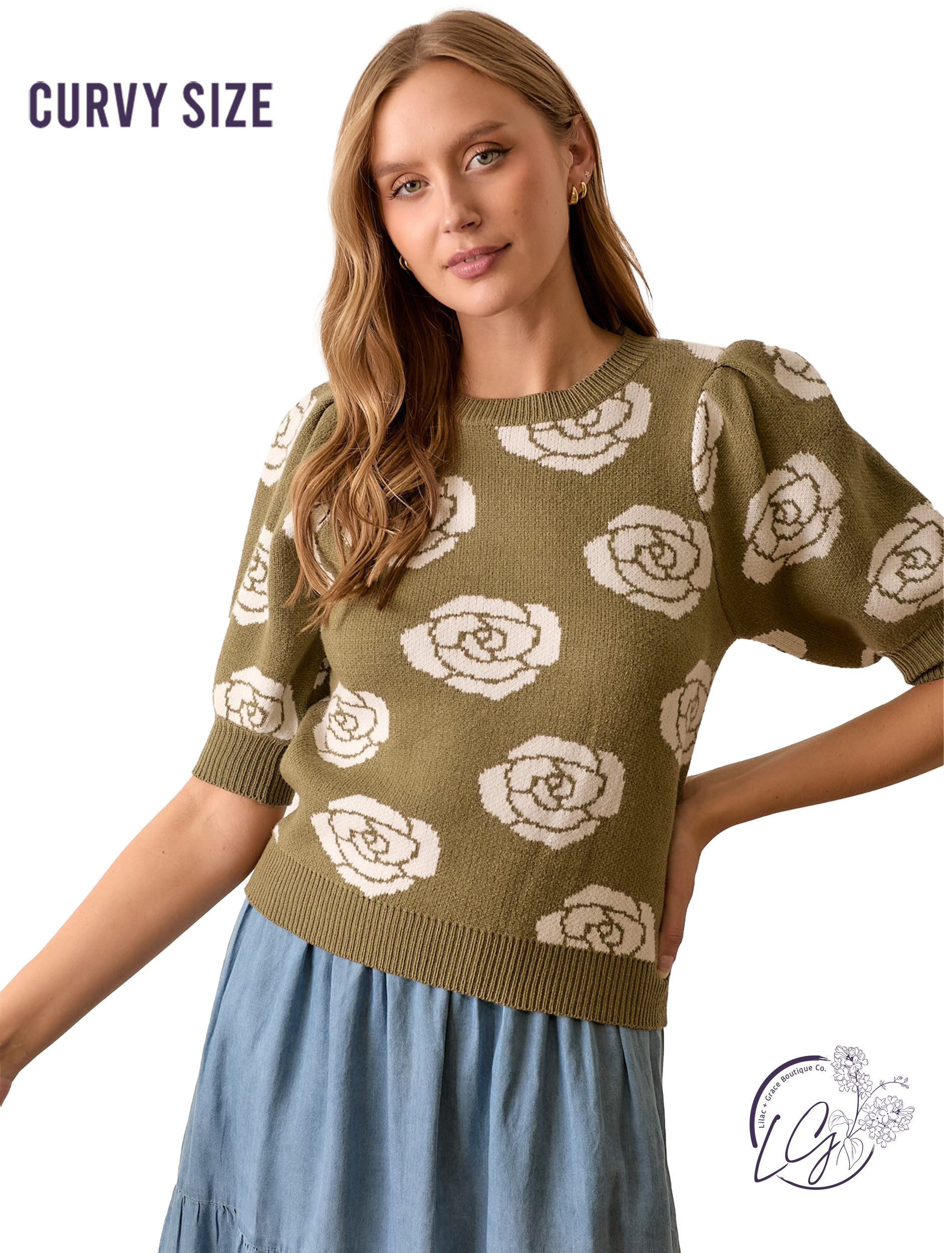 Curvy Wildwoven Top