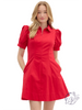 Chasing Rays Cinched Mini Dress