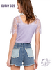 Curvy Lace Enchantment V-Neck