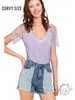 Curvy Lace Enchantment V-Neck