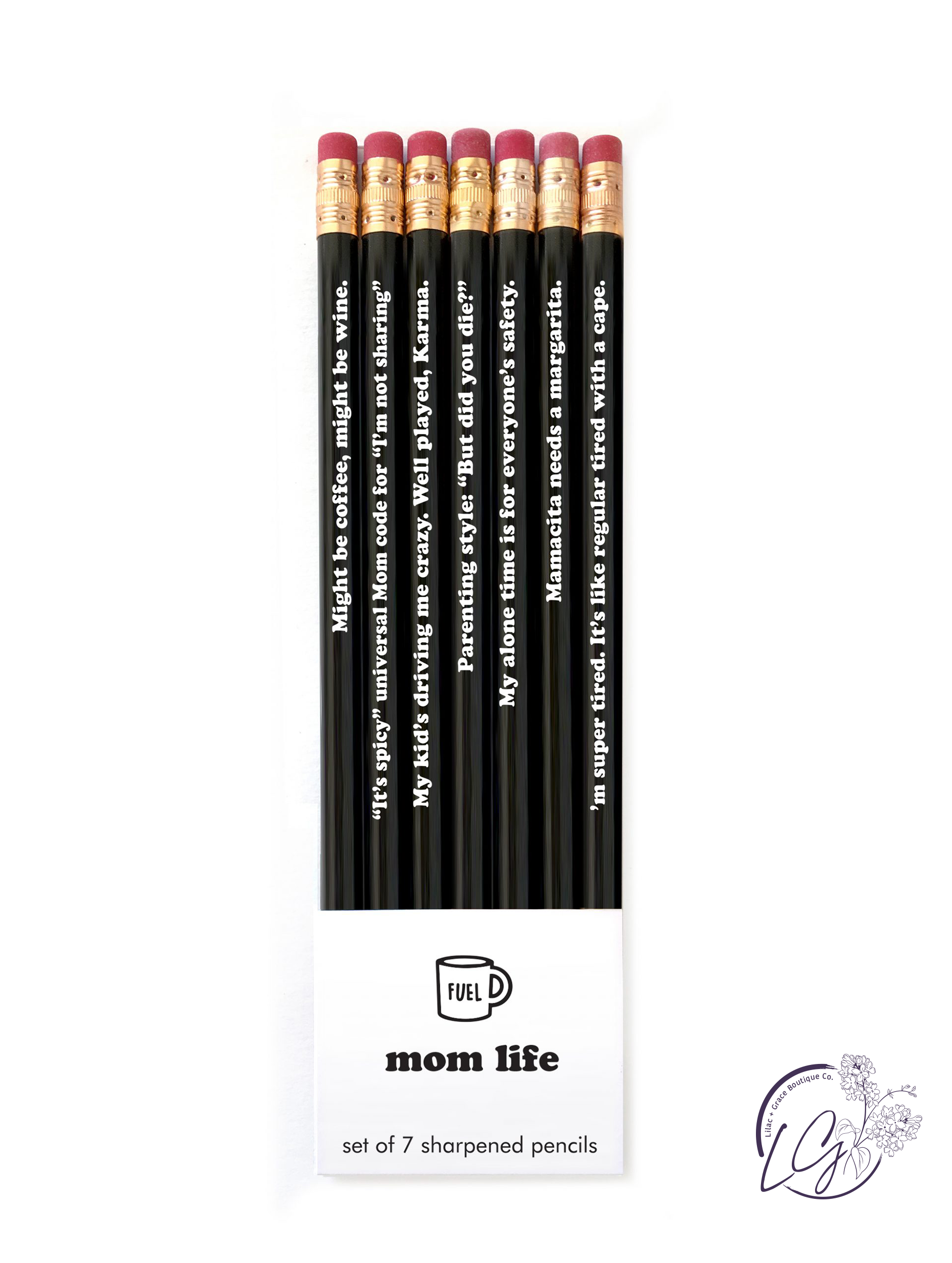Mom Life Pencil Set