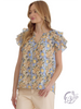 Hands Let Go Ruffle Sleeve Top