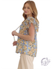 Hands Let Go Ruffle Sleeve Top