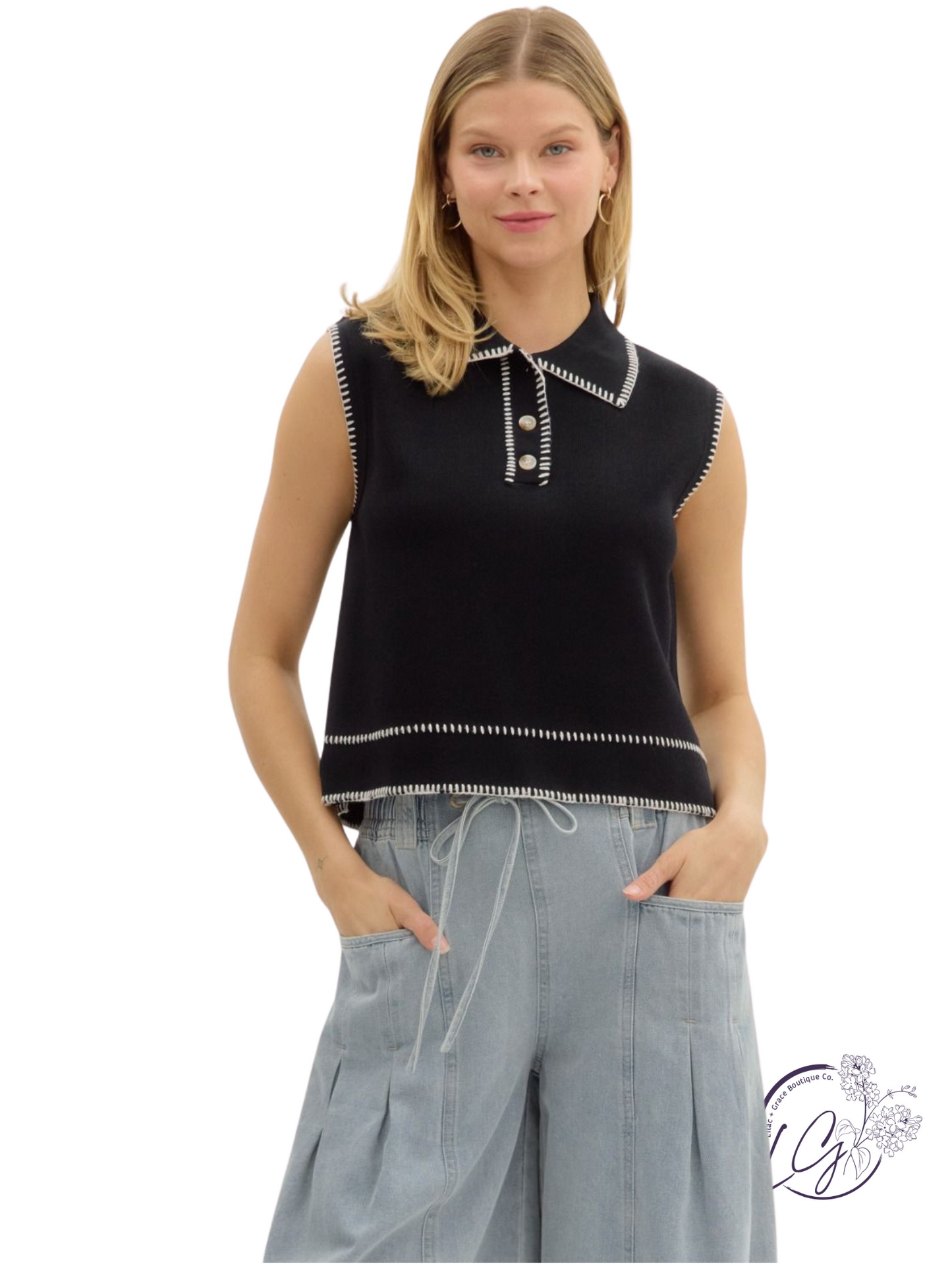 Hold Me Closer Sleeveless Sweater