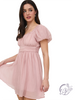 Twirl Away Lace-Up Ruffle Mini Dress