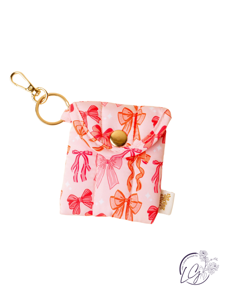 Puffy Earbud Case Keychain