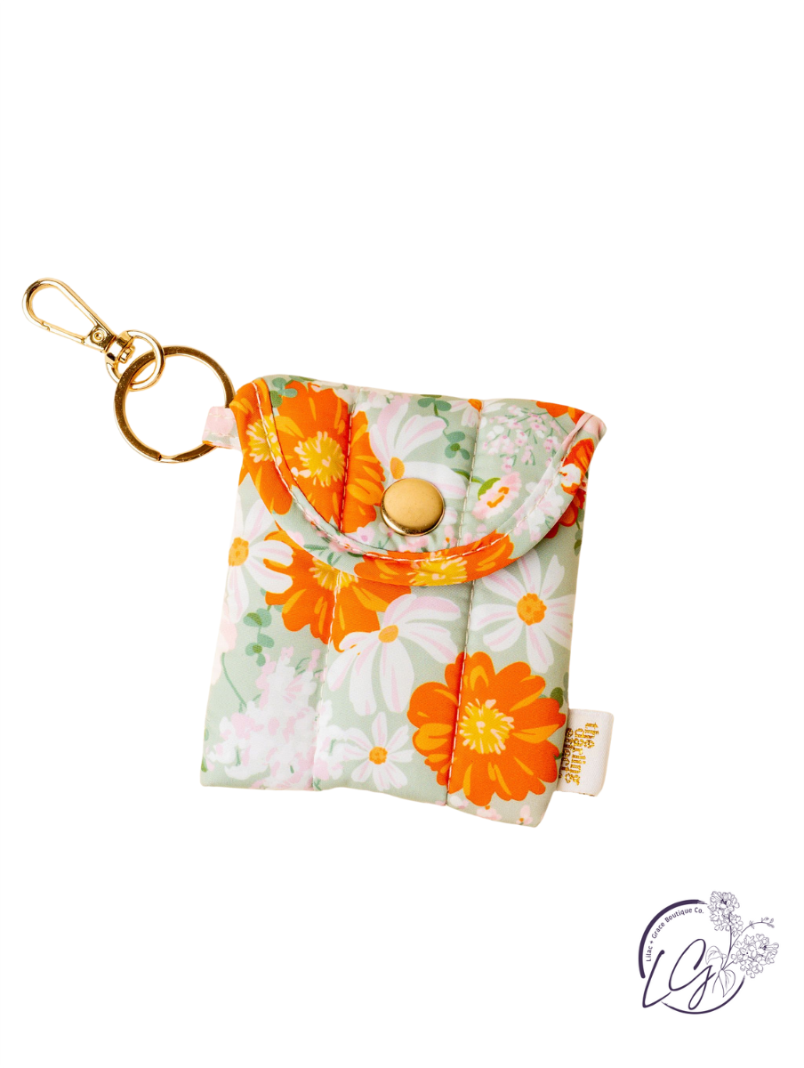 Puffy Earbud Case Keychain