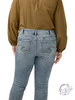 Curvy Renata Mid-Rise Luxe Stretch Capri by Silver Jeans