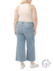 Curvy Christina Mid-Rise Wide Leg Luxe Stretch Jeans by Silver Jeans