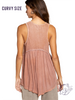 Curvy Heavenly Knit Delight Babydoll Top