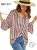 Curvy Breezy Boho Flare Blouse