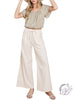 Airy Elegance Wide-Leg Trousers