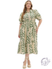 Curvy Wildgrove Tie Waist Midi Dress