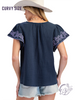 Curvy Cloudstitch Cotton Babydoll Top