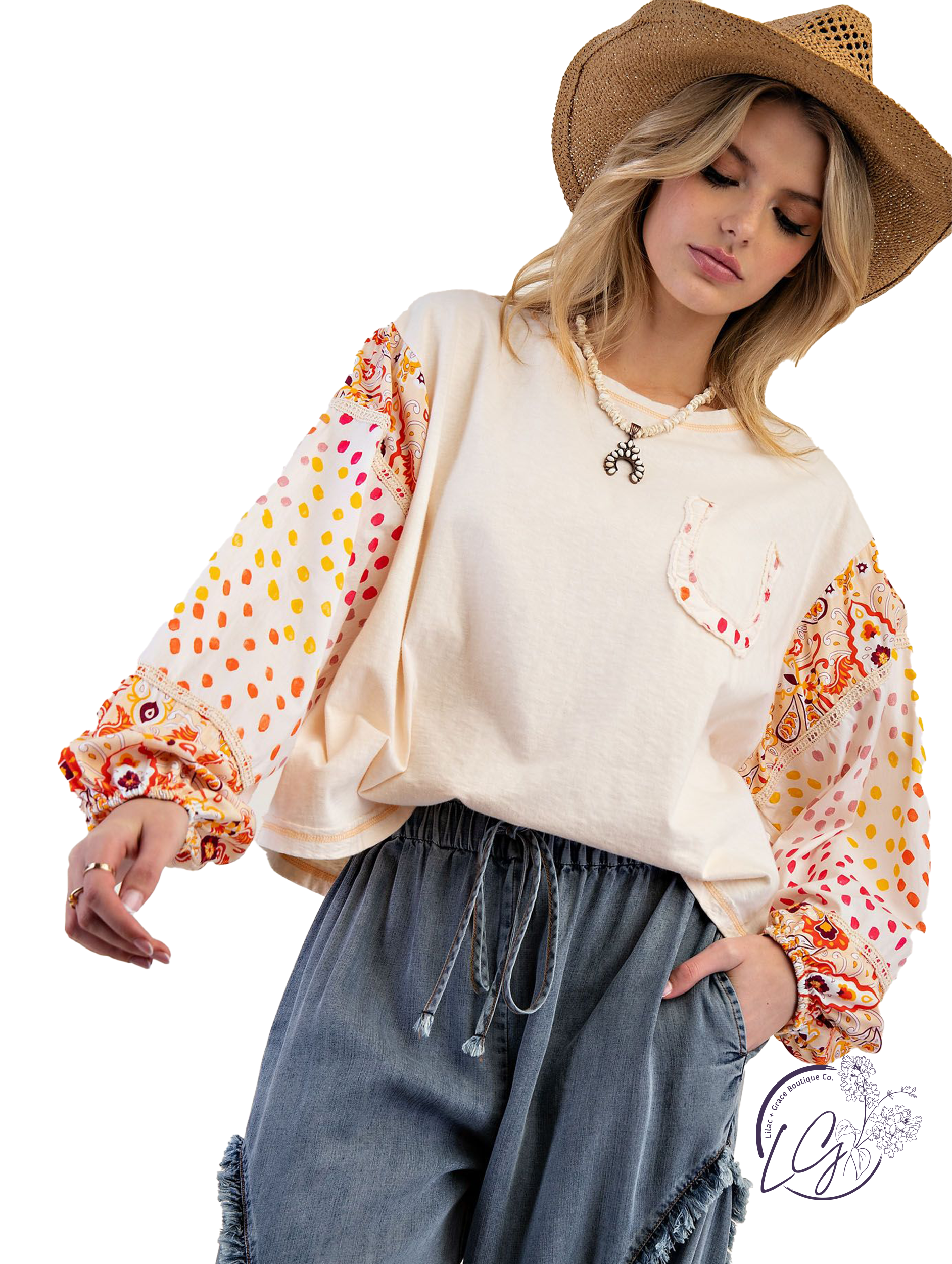 Painted Cotton Top