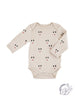 Long Sleeve Snapshirt - Grey Reindeer