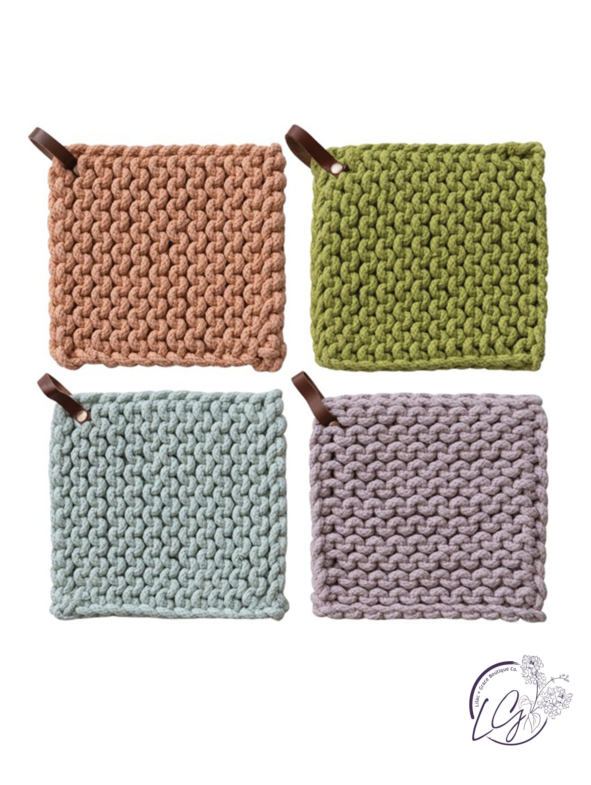 Cotton Crocheted Pot Holder