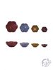 Flower Stoneware Bowl Set