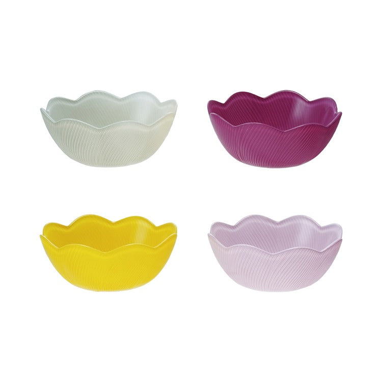 Glass Scalloped Bowl