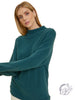 Sleek Neckline Knit Sweater