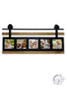 METAL 4X4 PHOTO FRAMES WITH BARN DOOR LOOK HANGER
