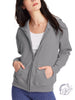 Signature Zip-Up Sweatshirt in Heather Grey
