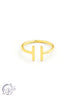Adjustable Open Bars - 20kt Ring