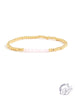 Gold Plated Stretch Bead Bracelet