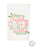 HOLIDAY EMBROIDERY TOWELS -Christmas