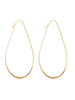 Lightweight Large Slender Oval Earrings