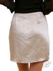 SATIN UNEVEN HEM MINI SKIRT