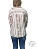 (Sale)Curvy Stripes Are In Short Sleeve Top