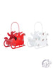 Santa's Silhouette Sleigh Basket
