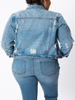 Curvy Bethany Denim Jacket by KanCan