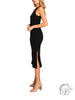 Watch Me High Neck Midi Dress